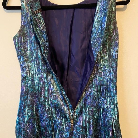 Zara Blue Fit & Flare Cocktail Dress – Size S - Picture 11 of 14